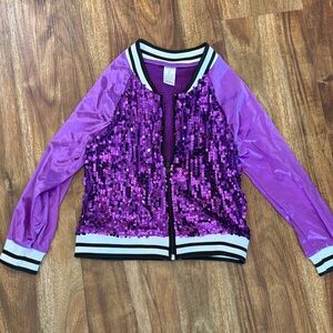 Weissman Purple Sequin Kids Jacket
